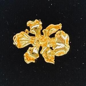 -SOLD- 22kt Gold Plated Orchid Brooch&Pendant